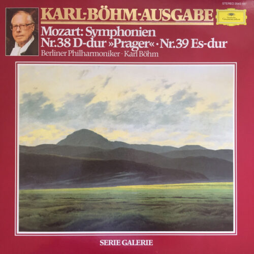 Wolfgang Amadeus Mozart – Symphonien Nr. 38 D-Dur »Prager« • Nr. 39 Es-Dur (Vinyl LP Compilation, 1982)