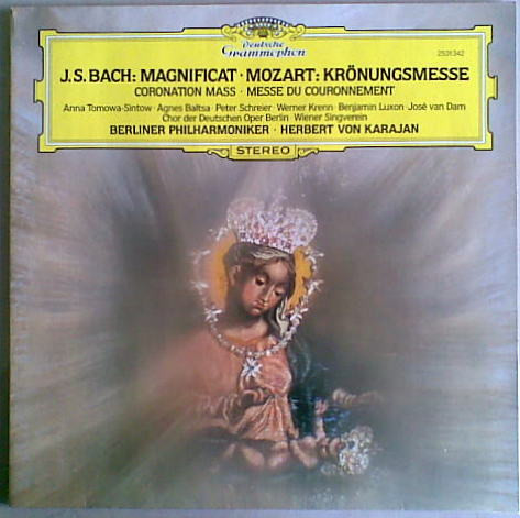 Johann Sebastian Bach – J.S Bach: Magnificat / Mozart: Krönungsmesse - Coronation Mass . Messe Du Couronnement (Vinyl LP Reissue Stereo, 1981)