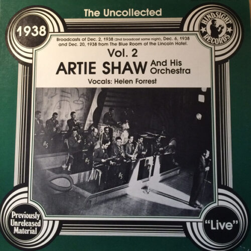 Artie Shaw And His Orchestra – The Uncollected Artie Shaw, Vol. 2, 1938 (Vinyl LP Album Mono, 1979)