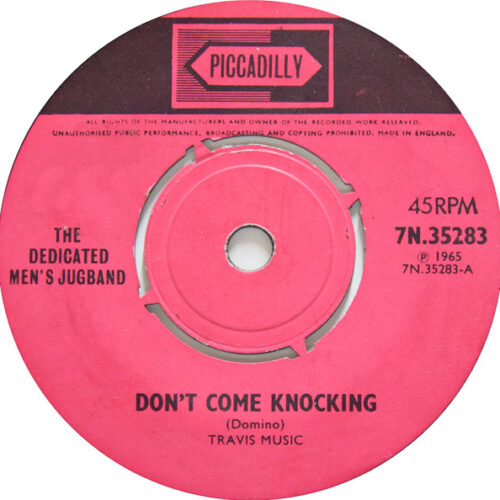 The Dedicated Men's Jugband – Don't Come Knocking (Vinyl 7" 45 RPM Single, 1965)