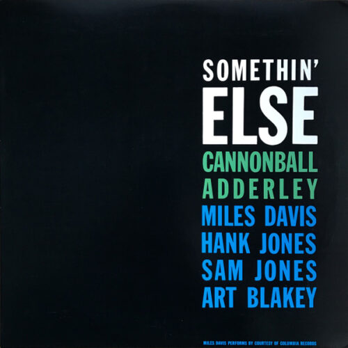 Cannonball Adderley – Somethin' Else (Vinyl LP Album Reissue, 1997)