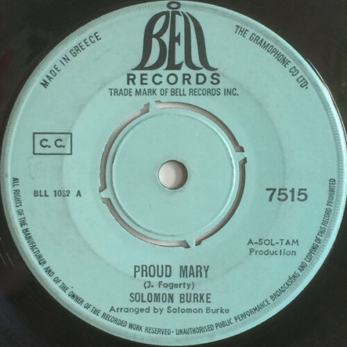 Solomon Burke – Proud Mary (Vinyl 7" 45 RPM Single, 1969)
