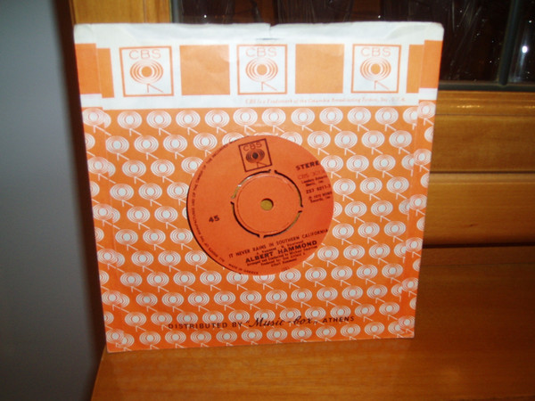 Albert Hammond – It Never Rains In Southern California (Vinyl 7" 45 RPM Single, 1972)