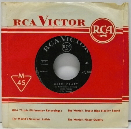 Elvis Presley – Bossa Nova Baby / Witchcraft  (Vinyl 7" 45 RPM Single, 1963)