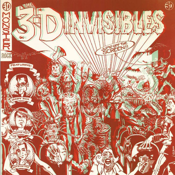 The 3-D Invisibles – Jump Off The Screen (Vinyl LP Album, 1986)