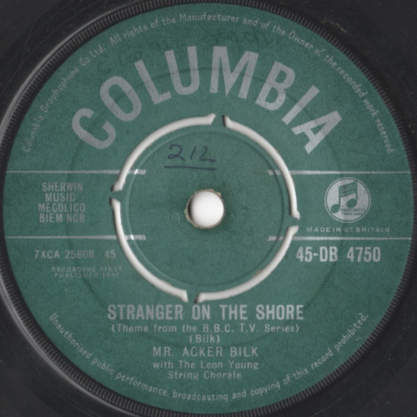 Acker Bilk – Stranger On The Shore (Vinyl 7" 45 RPM Single, 1961)
