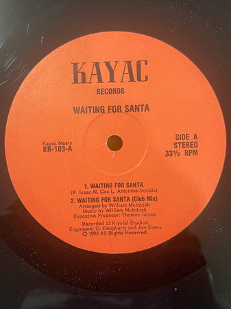 Ny04NDQ3LmpwZWc William McIntosh – Waiting For Santa / Merry Christmas Medley (Vinyl 12" 33 ⅓ RPM, 1990)