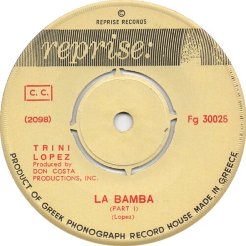 Trini Lopez – La Bamba (Vinyl 7" 45 RPM Single, 1963)