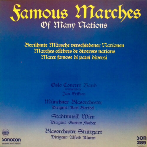Various – Famous Marches Of Many Nations (Vinyl LP Stereo, 1988)